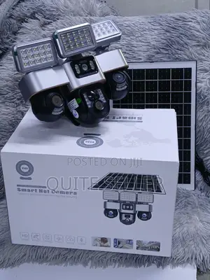 Smart WiFi Triple Lens Solar Camera with 3 LED Lights