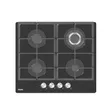 Haier 4-Burner Built-in Hob - Black Tempered Glass Gas Cooker - 2