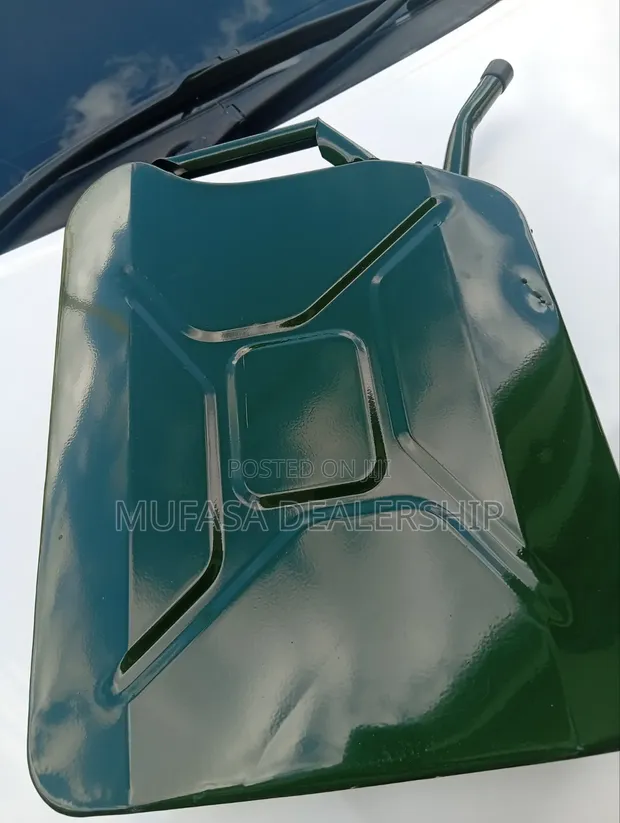 20L Metallic Fuel Jerry Can - Army Green - 1