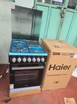 Haier 50x60 Cooker ya Mseto - 3 Gas + 1 Umeme na Oven - 1