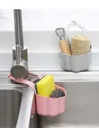 Kitchen Sink Drainer Basket Soap Sponge Holder - 2