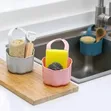 Kitchen Sink Drainer Basket Soap Sponge Holder - 4