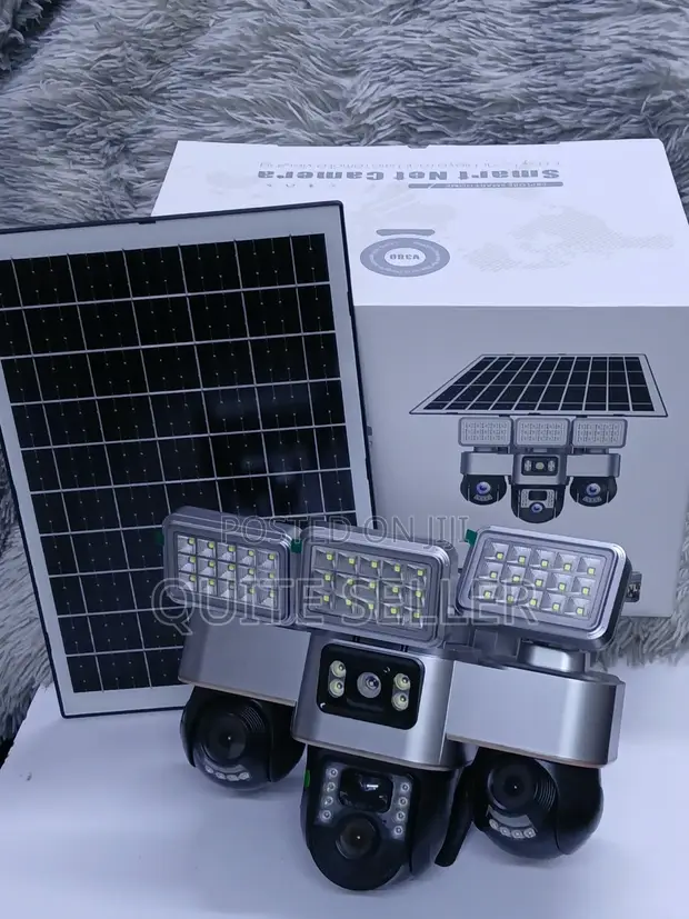 Smart VTS30A 4G Triple Lens Solar Security Camera 360° View - 1