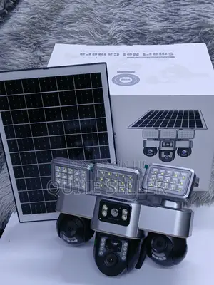 Smart VTS30A 4G Kamera ya Usalama ya Solar Lenzi Tatu Mwonekano 360°