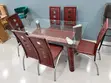 Modern Glass Dining Table Set - 6 Seater - 1