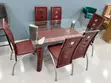 Modern Glass Dining Table Set - 6 Seater - 2
