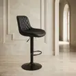 Ergonomic Reclining Leather Barstools - 4