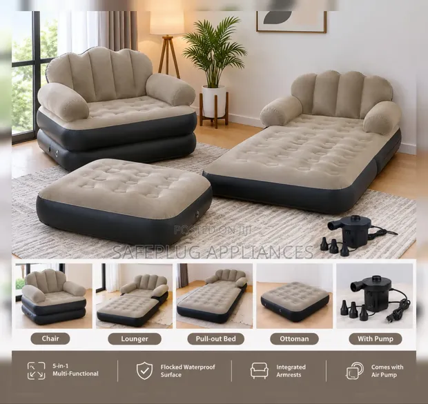 5-in-1 Sofa Air Bed with Pump - 1