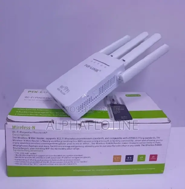 PIX-LINK Single Band WiFi Range Extender 300M - 1