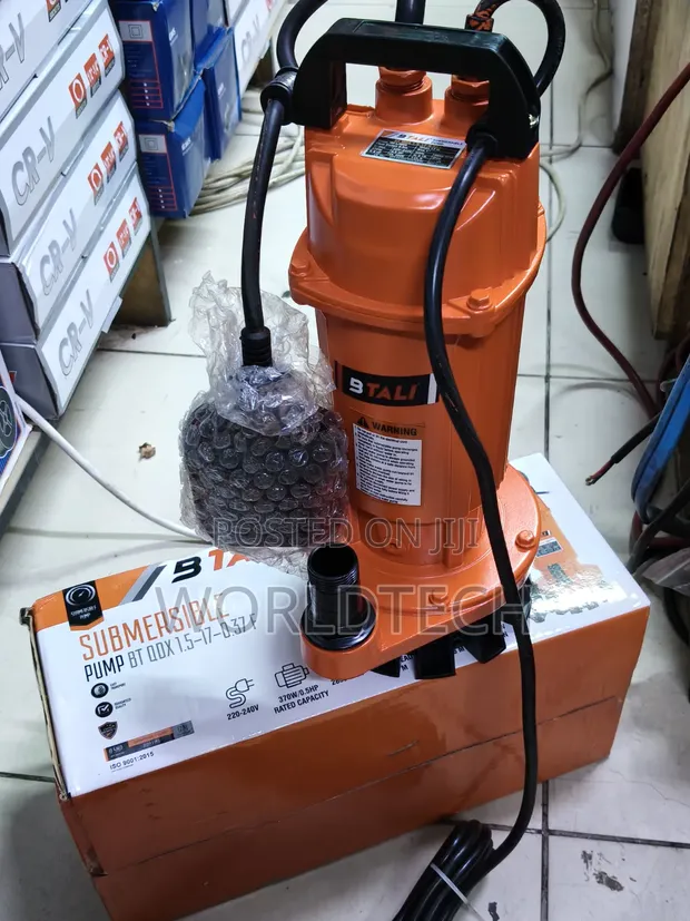 0.5 HP Btali Submersible Pump ya Kisima, 17m Head - 1