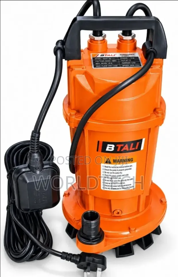1HP Btali Umeme Submersible Water Pump / 32m Head - 1