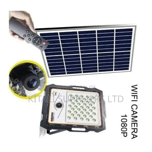 100W Integrated Solar Floodlight na CCTV - 1