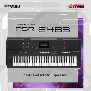 Yamaha PSR-E483 61-Key Touch-Sensitive Portable Keyboard
