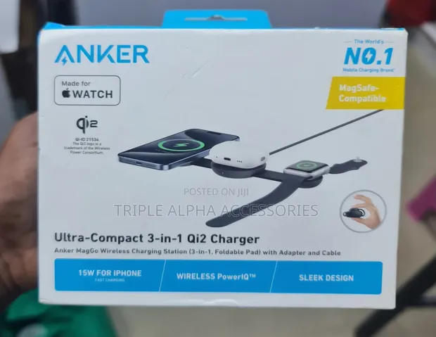 Anker MagGo Foldable 3-in-1 Wireless Charging Station - 1