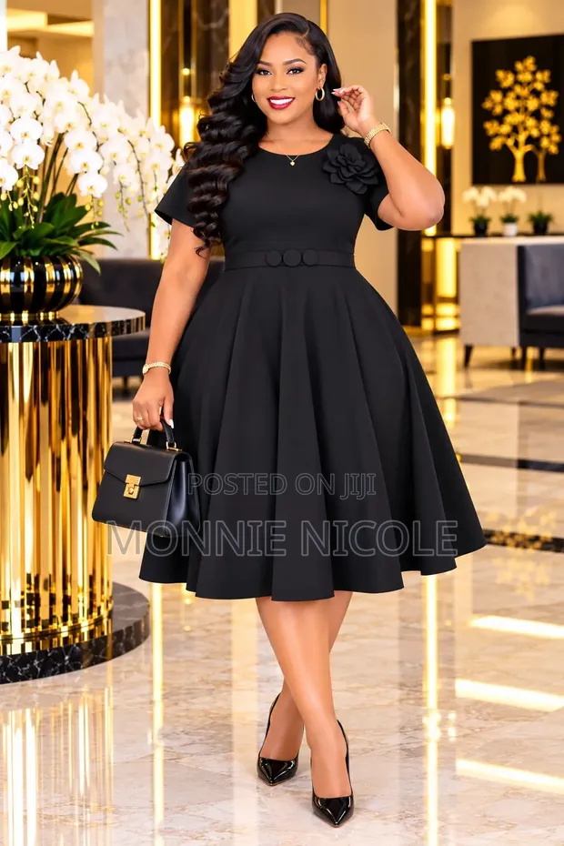 Fashion Turkey Elegant Black Dress - Funeral Appropriate - 1