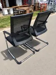 Premium Black Mesh Visitor & Conference Chair - 2
