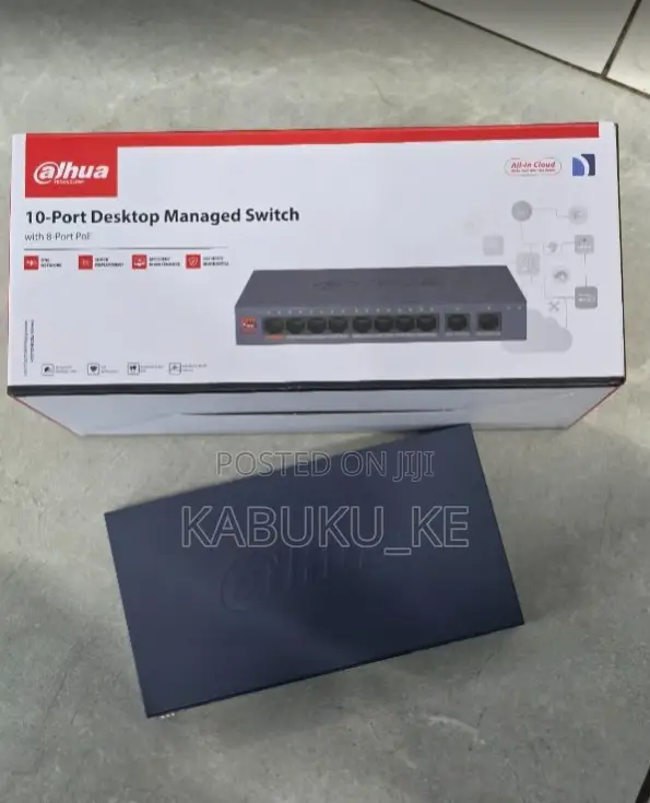 Dahua CS4010-8ET-60 10-Port Cloud Managed PoE Switch - 1