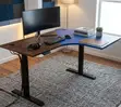 Electric Corner Standing Office Desk - L-Shaped Workstation - 3