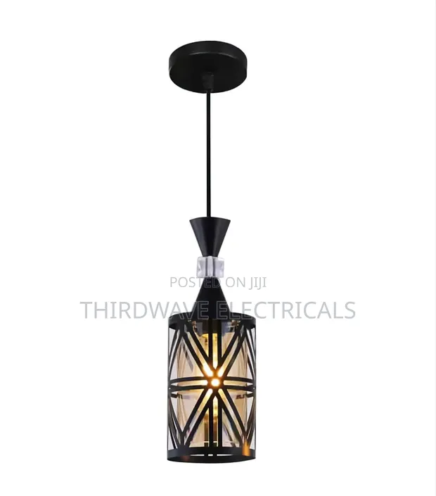 Adjustable Geometric Black Pendant Light FB6 - 1