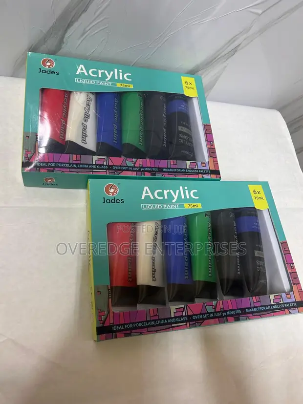 Rangi za Acrylic kwa Wasanii - Seti ya Vipande 6 - 1