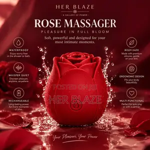 Rose Vibrator - Premium Silicone, Waterproof