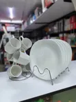 Demure 12-Piece Breakfast Set - 6 Plates & 6 Mugs - 2