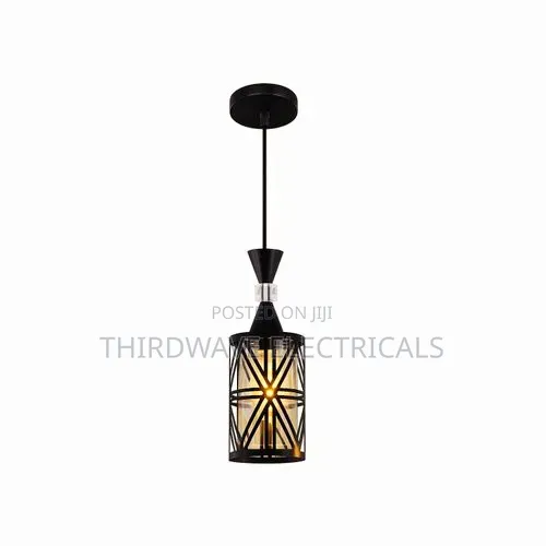 Vintage Geometric Hanging Pendant Light - 1