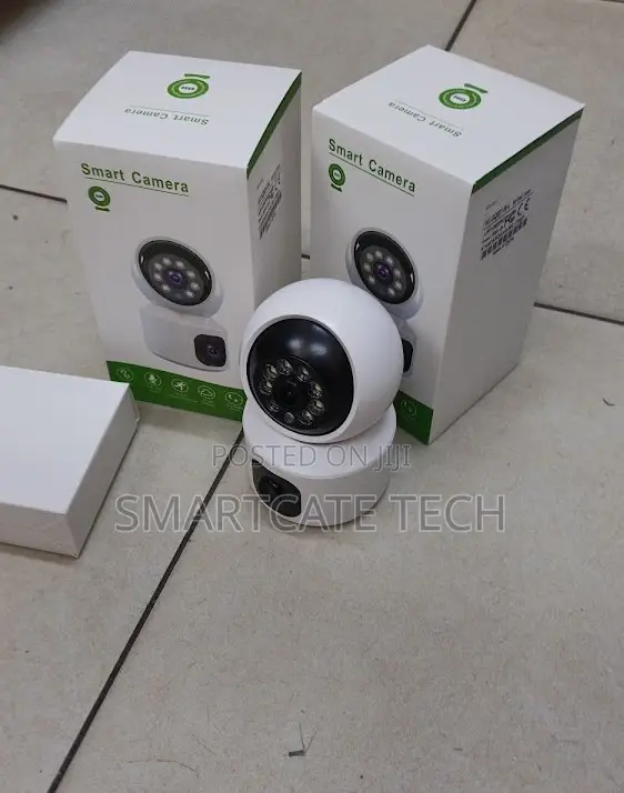 Kamera ya Nyumbani ya 360° ya WiFi yenye Lens Mbili na Sauti ya Njia Mbili - 1