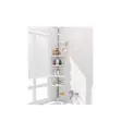 4 Tier Multi Corner Shelf Tension Pole Organizer ya Bafu - 2