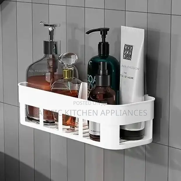 Multipurpose Plastic Kitchen Bathroom Wall Corner Shelf - 1