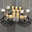 Metal Bathroom Corner Rack Storage Shelf - 1