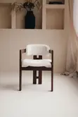 Kiti cha Kulia cha Ubora wa Juu chenye Pedi na Vitufe - Nyeupe - 3