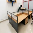 Modern 4-Seater Office Workstation with Privacy Screens & Lockable Storage - 1