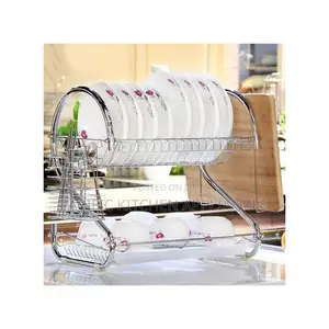 2-Tier Stainless Steel Dish Rack