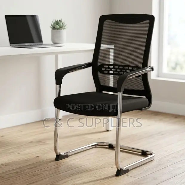 Ergonomic Mesh-Back Boardroom Chair - 1