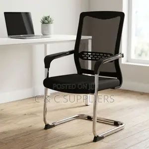 Ergonomic Mesh-Back Boardroom Chair