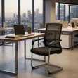 Ergonomic Mesh-Back Boardroom Chair - 4