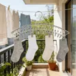 Stainless Steel Sock Hanger with Clips - Space Saving Drying Rack - 1