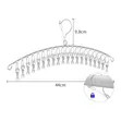 Stainless Steel Sock Hanger with Clips - Space Saving Drying Rack - 2