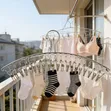 Stainless Steel Sock Hanger with Clips - Space Saving Drying Rack - 3