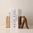 Bookends za Keramik za Kielelezo cha Kisasa cha Abstract - 1