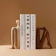 Bookends za Keramik za Kielelezo cha Kisasa cha Abstract - 3