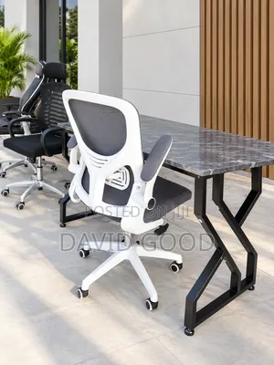 Metallic Table and Office Chair Set
