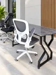 Metallic Table and Office Chair Set - 1