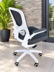 Metallic Table and Office Chair Set - 2