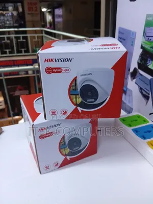 Hikvision 2MP Turret Camera ya Usalama na Smart Hybrid Light