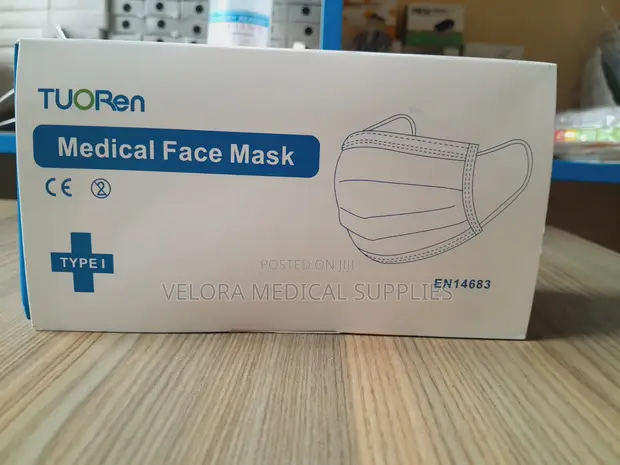 Masks za Uso za Matibabu Zinazoweza Kutupwa - Vipande 50 - 1