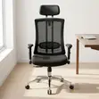 Kiti cha Ofisi cha Ergonomic chenye Kichwa cha Ngozi - 2