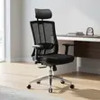 Kiti cha Ofisi cha Ergonomic chenye Kichwa cha Ngozi - 4