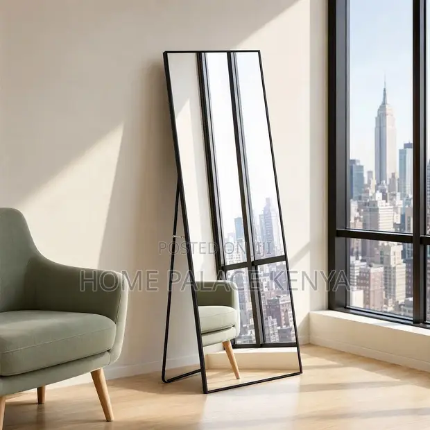 Modern Full Length Mirror - Black - 1